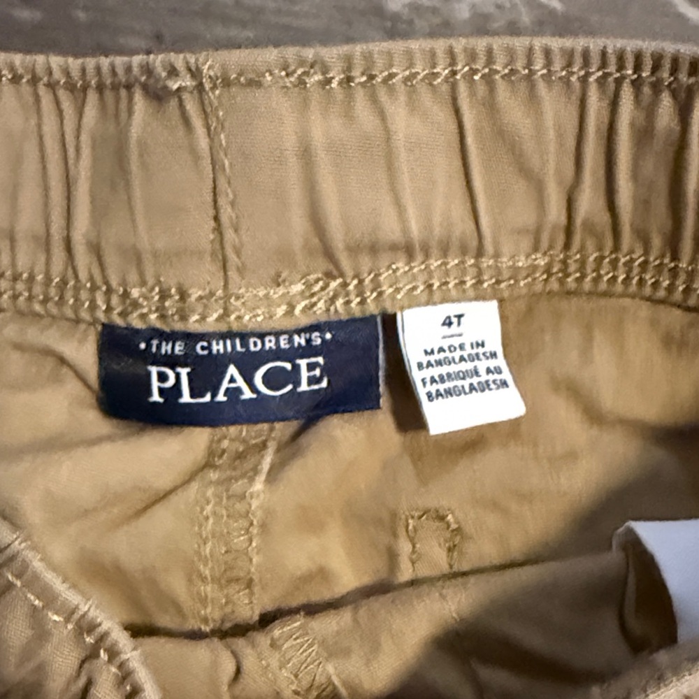The Children's Place Tan Drawstring Jogger Pants - Picture 2 of 3